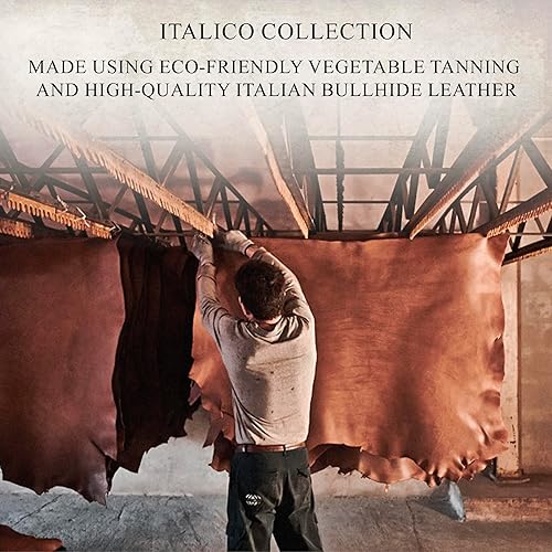 Miniatura 4 de Tony Perotti Billetera plegable de piel italiana para hombre con tarjeteros, bolsillos, ventana de identificación, cartera ecológica de cuero