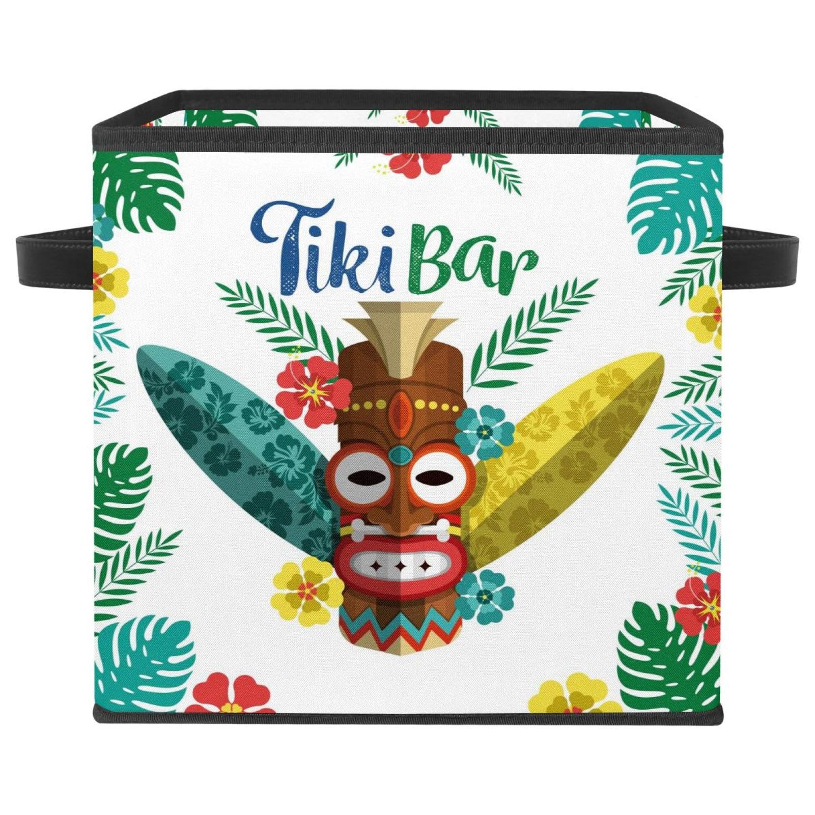 Cube organisateur de placard motif tiki pour chambre et maison ordonnée