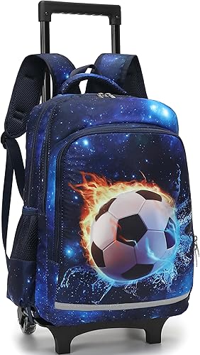 Miniatura 7 de CAMTOP Mochila con ruedas de 18 pulgadas para niñas, bolsa de viaje con ruedas, bolsas escolares para niños, mochila de equipaje con ruedas