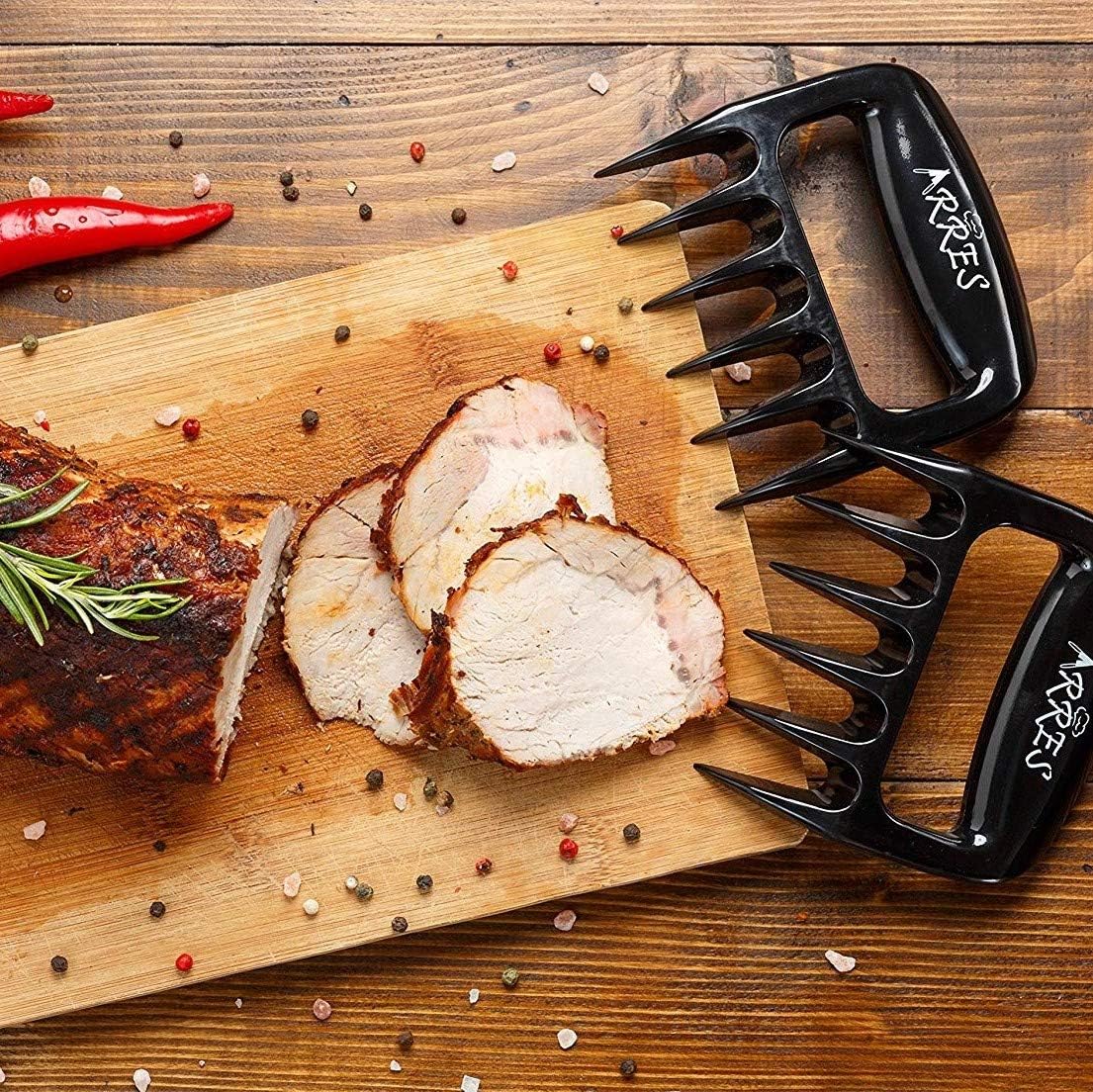 Arres Pulled Pork Claws & Meat Shredder - BBQ Grill Tools and Smoking Accessories for Carving, Handling, Lifting (Meat Claws) : Patio, Lawn & Garden