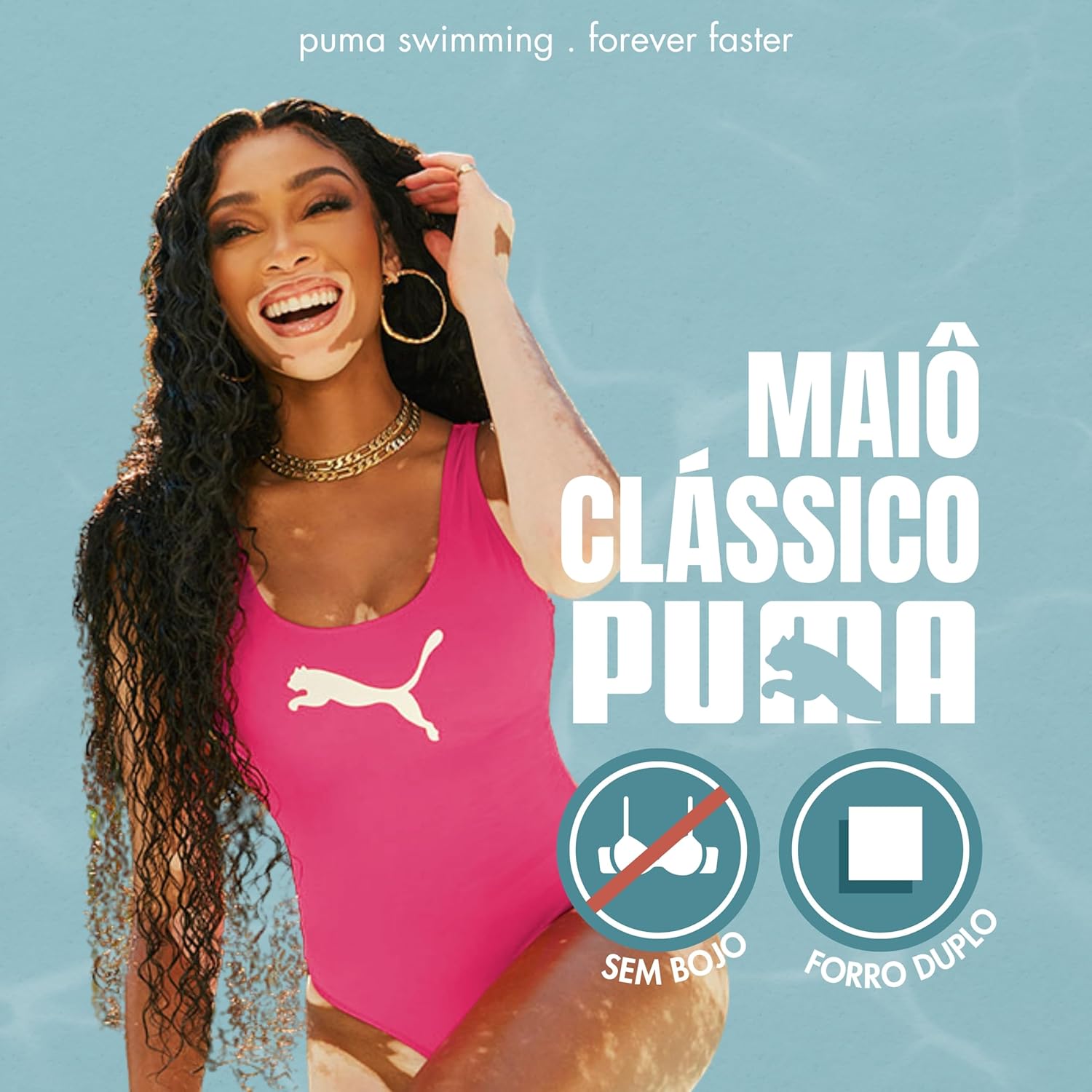 Maiô Natação Puma Sem Bojo Proteção UV 50+ Lycra Xtra Life Praia Verão Feminino em promoção! Veja a oferta e mais achadinhos de Moda praia 2 Hoje é o melhor dia para comprar Maiô Natação Puma Sem Bojo Proteção UV 50+ Lycra Xtra Life Praia Verão Feminino com aquele preço maroto! Promoção! Aproveite a oferta! 2