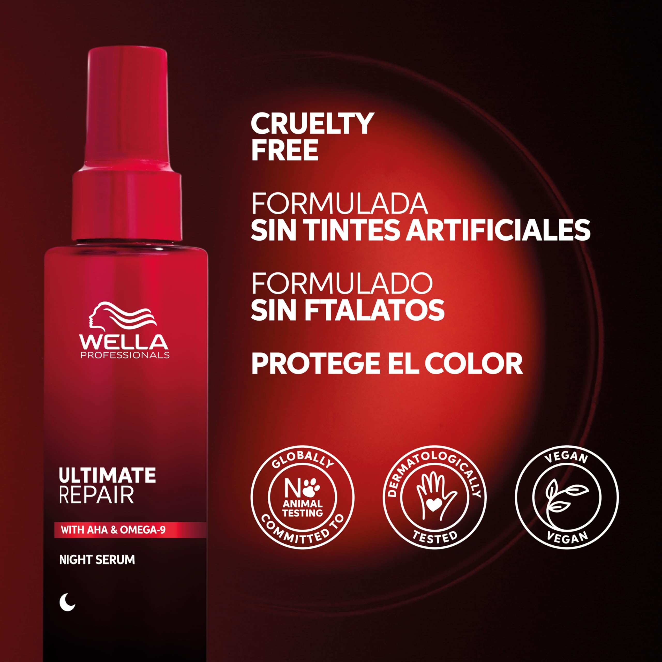 Wella Professionals Ultimate Repair – Sérum de Nuit sans Rinçage pour Cheveux Secs & Abîmés - Réparateur Anti-frisottis - Tous types de cheveux (30ml)