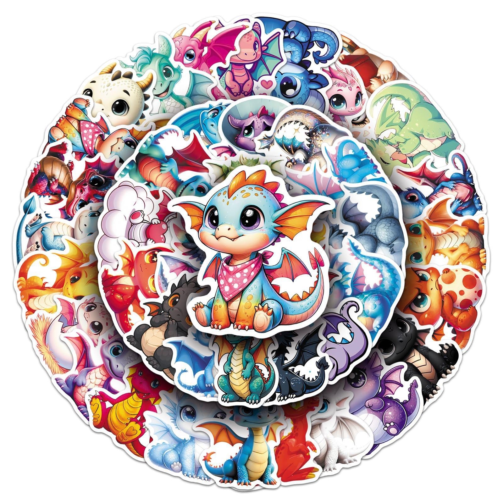 FGLFPXI 30/50PCS Stickers Waterproof Decorative Stickers for Phone Computer Luggage Guitar Notebook