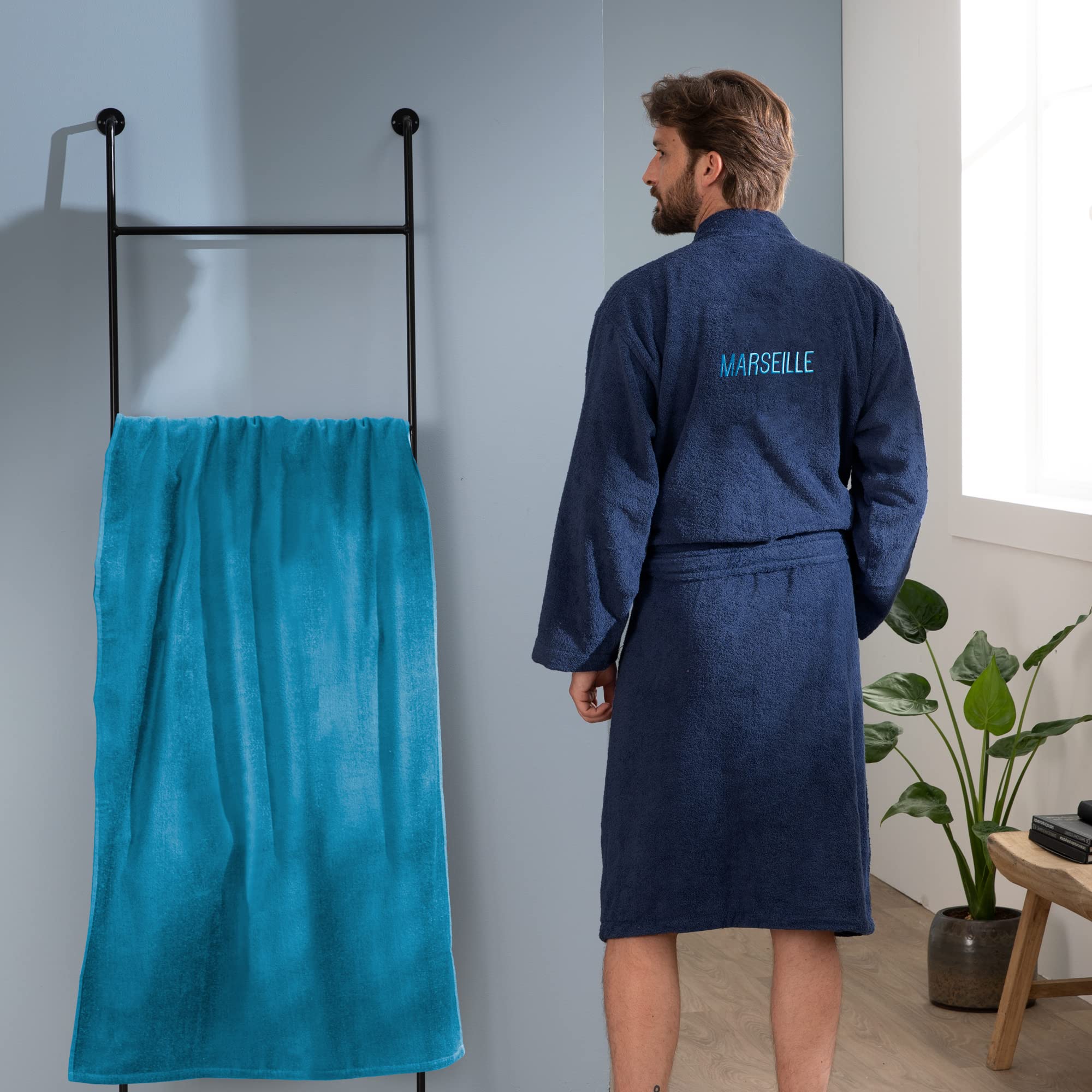 OMYDREAM Ruban Peignoir Homme (lot de 1)
