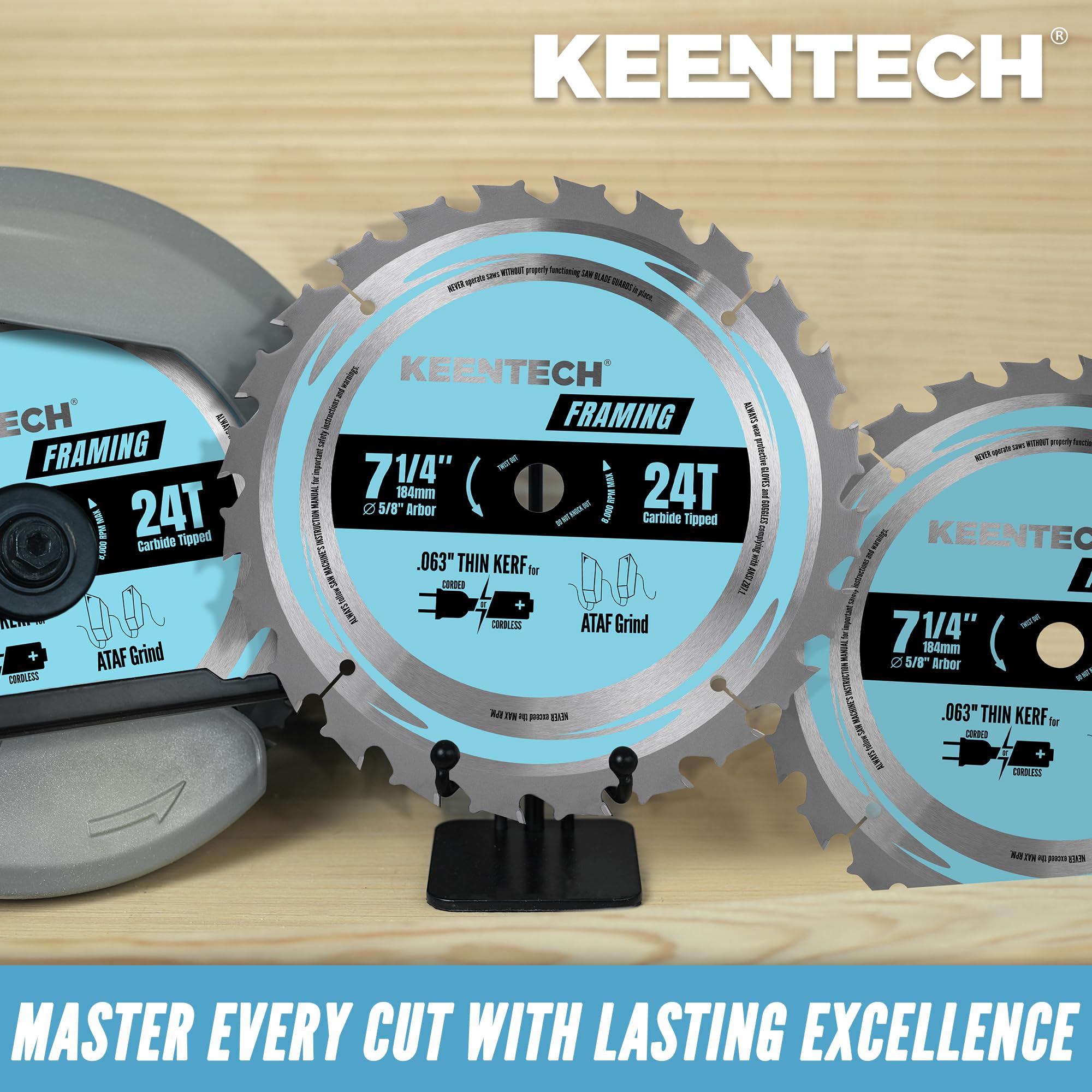 KEENTECH 7-1/4" Circular Saw Blades - 10 Pack -7