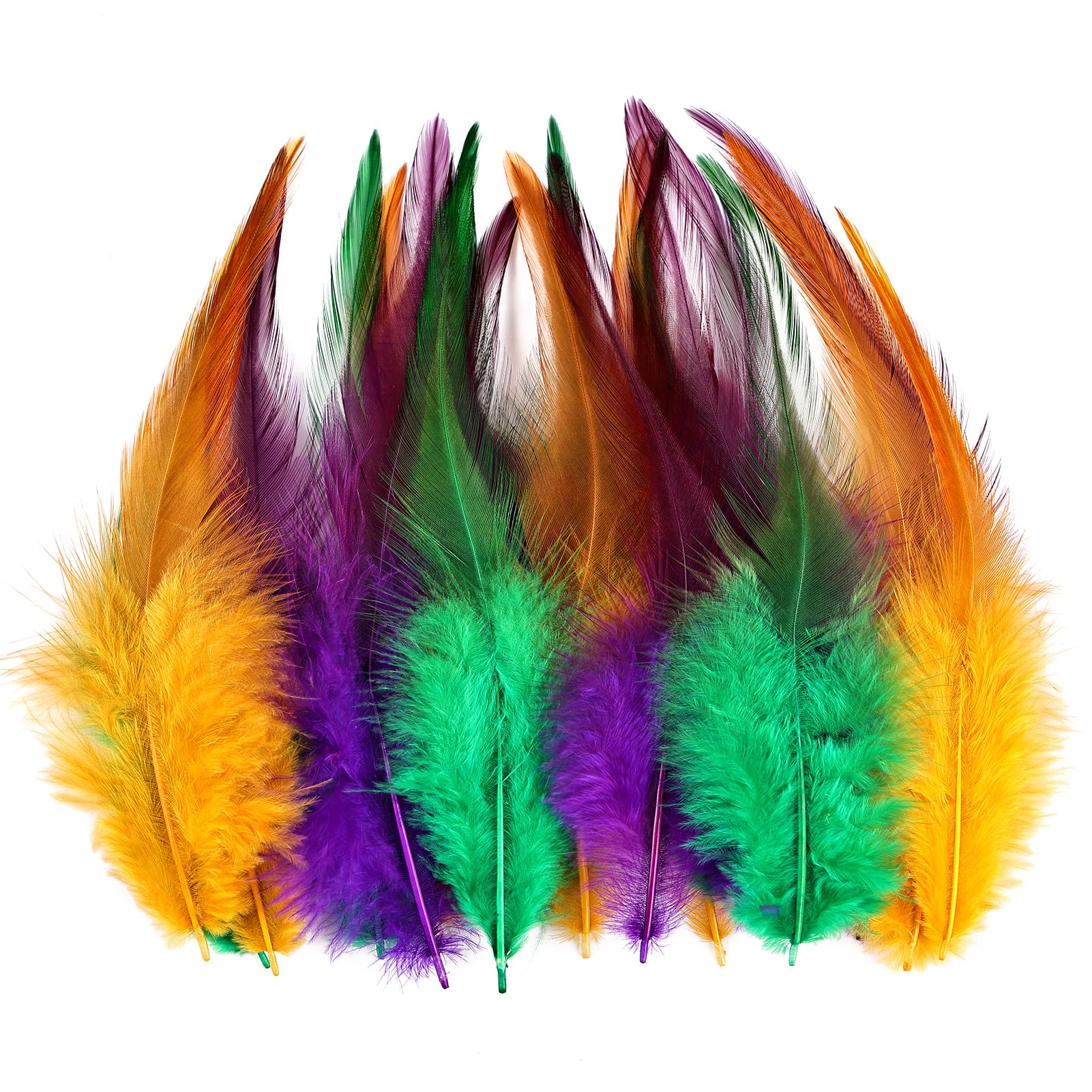 whitefeather Craft Feathers Bulk Pack - 300PCS Assorted Colorful Feathers for Crafting, Hat Decorating, Carnival DIY Projects (4-6 Inch Small Feathers, Synthetic Craft Materials) (White) — view 16