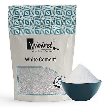 WEIRD White Cement for Tiles Gap (400GM) Crack Filling | Universal Adhesive | Repair | Construction Works | Art & Craft Projects | Home Waterproof | Bathroom & Tiles