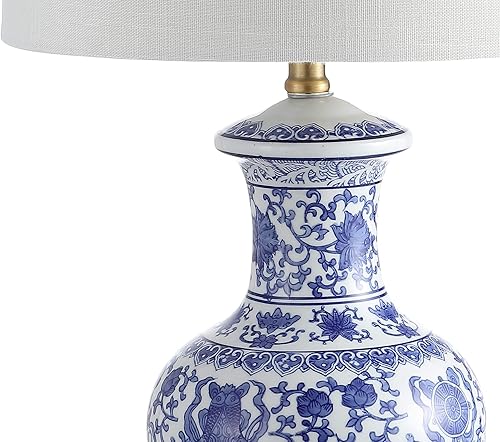 Miniatura 7 de JONATHAN Y JYL1072A-SET2 - Juego de 2 lámparas de mesa Jennifer de 25.25 pulgadas, lámpara de mesa LED de cerámica/metal, lámpara de mesa de noche