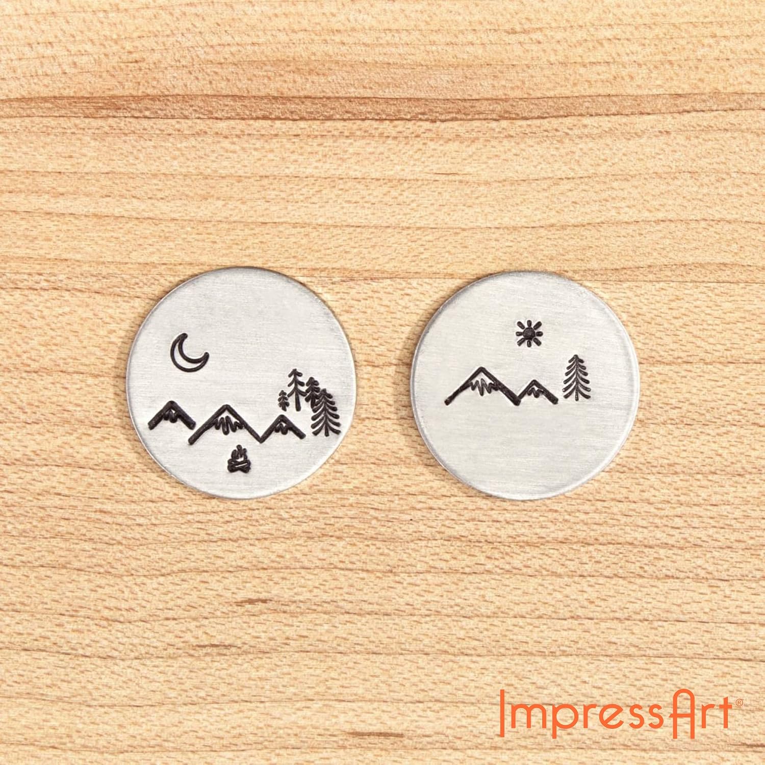 ImpressArt - Adventure Metal Stamp Pack, Nature Signature Stamp Pack for Metal Hand Stamping Craft Projects & DIY Jewelry Making