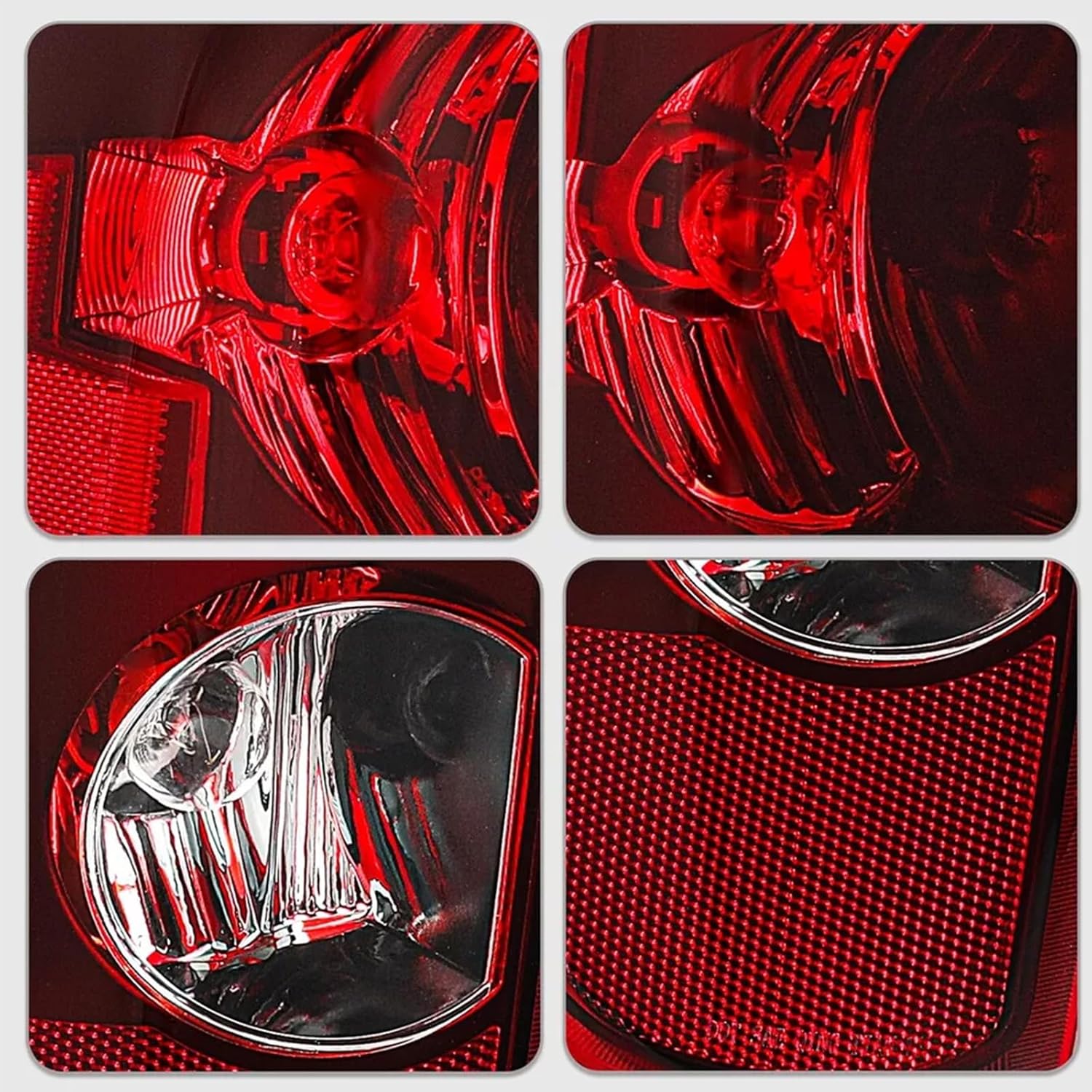 Black Tail Light Assembly & Headlights Combo for 2004 2005 2006 2007 2008 2009 2010 2011 2012 Chevy Colorado GMC Canyon Replacement Head Rear Brake Tail Lights Lamps, OE Style, Clear Lens
