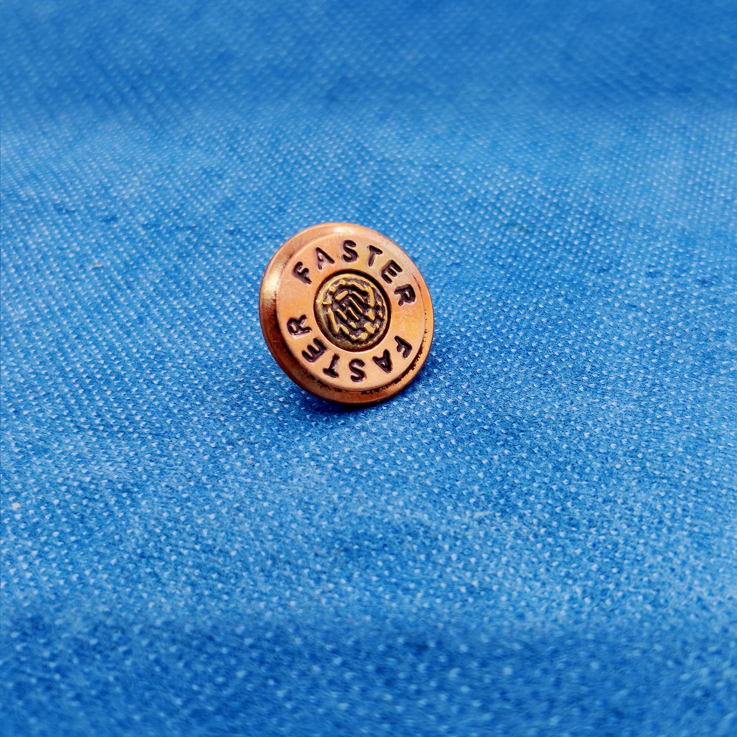 LDG WARE Metal Jeans Buttons 10 PCS (668-FASTER Faster Coper Jeans Buttons) 1