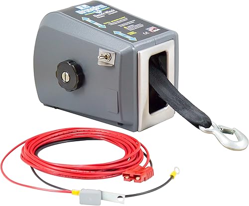 Dutton-Lainson Company - StrongArm 12 Volt Electric Winch - Heavy Duty Boat Trailer Winch for Marine Use, 1,500 lb - 3,000 lb Capacity, Power inOut,
