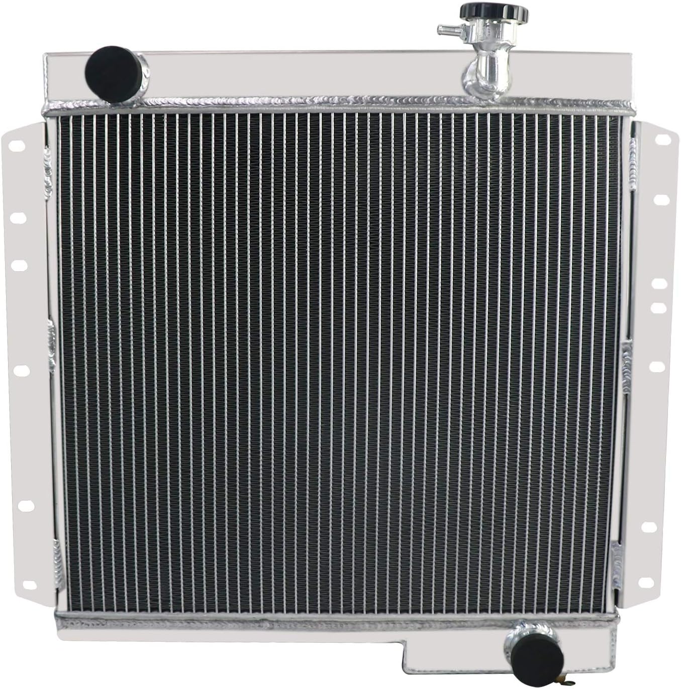 ALLOYWORKS 4 Row Core All Aluminum Radiator For 1960-1984 Toyota Land Cruiser FJ40 FJ45 Petrol 3.9L/4.2L GAS MT
