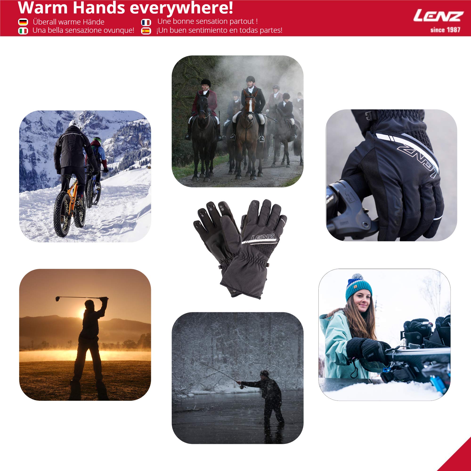 Beheizbare Handschuhe Mit Akku – 6400mAh, 3 Temperaturstufen, Wasserdicht, Für Ski & Outdoor