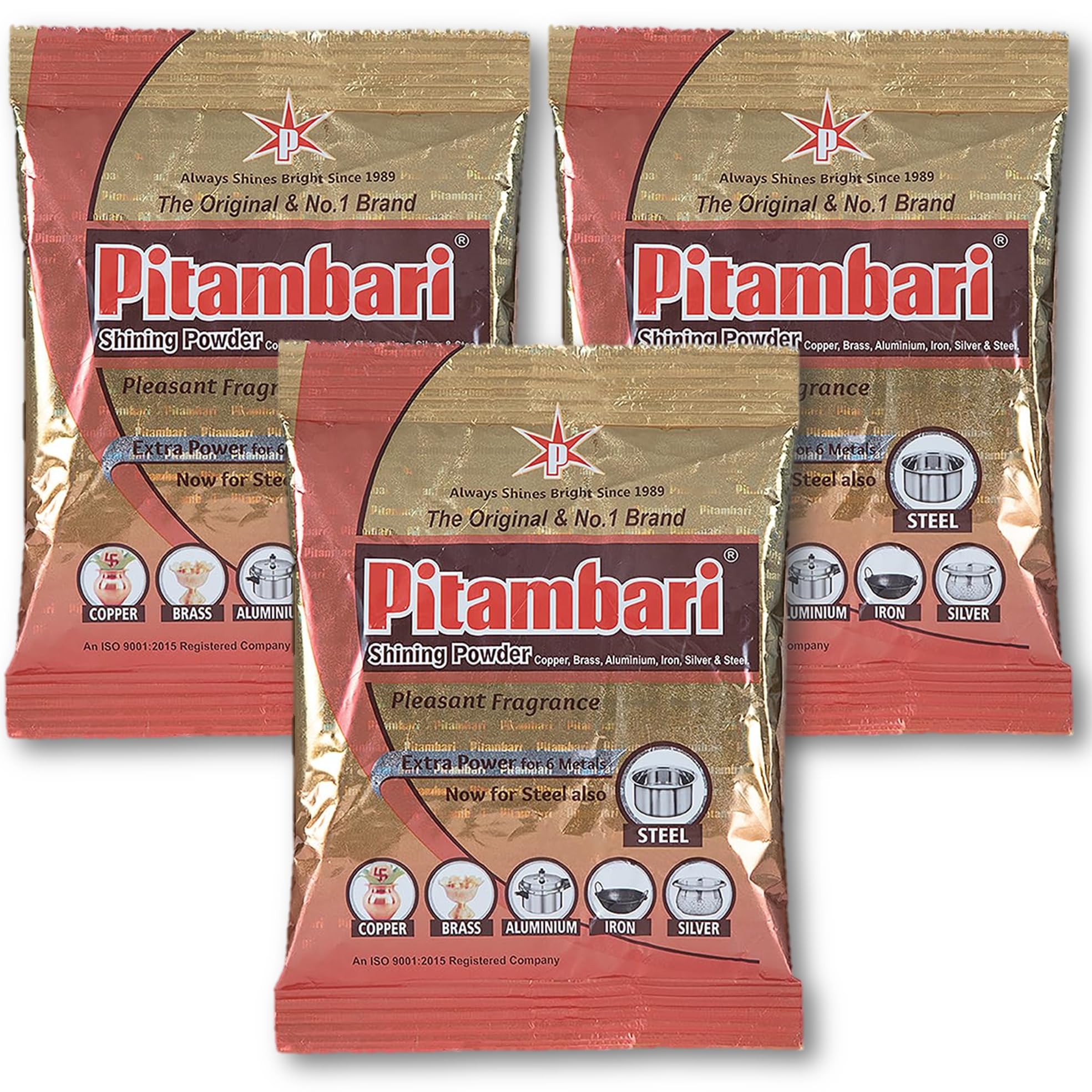 Pitambari Shining Powder for brass,copper and aluminium articles,Dishwashing Detergent(3x150gms=450gms) (B0D57J35CD) Amazon Price History, Amazon Price Tracker