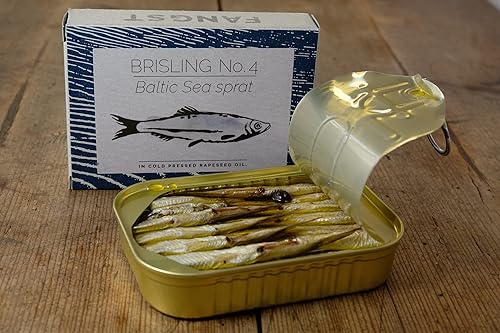 Miniatura 3 de Fangst Brisling No. 4  Sardina nórdica en lata con pimienta de Jamaica y clavo  Lata de 3.53 oz