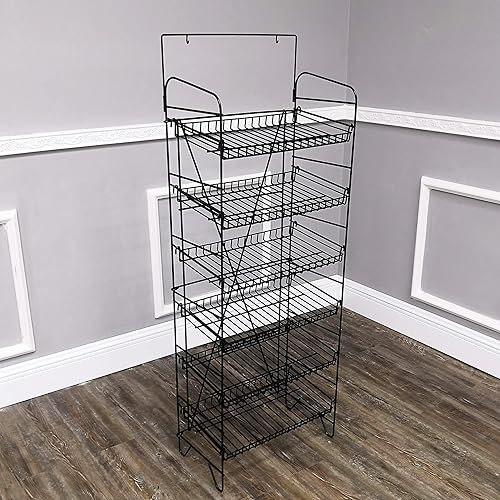 Miniatura 3 de FixtureDisplays Pantalla de alambre para papas fritas, aperitivos, cajas de alimentos envasados, frascos, latas, bebidas, camisetas de cerveza