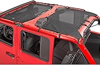 Vista 8 de MasterTop ShadeMaker Bimini Techo de Malla - Se Ajusta a Jeep Wrangler JL de 2 Puertas 2018-2023 - Parasol para Jeep Wrangler JL - Correas