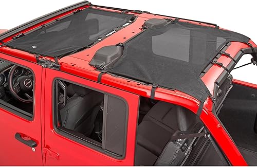 Miniatura 8 de MasterTop ShadeMaker Bimini Techo de Malla - Se Ajusta a Jeep Wrangler JL de 2 Puertas 2018-2023 - Parasol para Jeep Wrangler JL - Correas