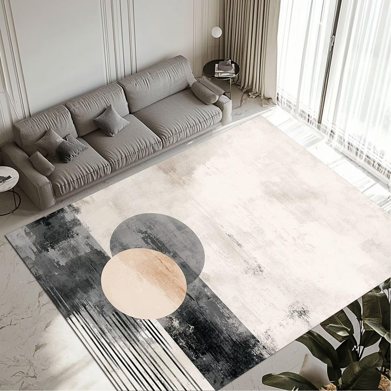 Tapis de salon 160x230cm lavable la solution anti-tache et antidérapante pour la maison