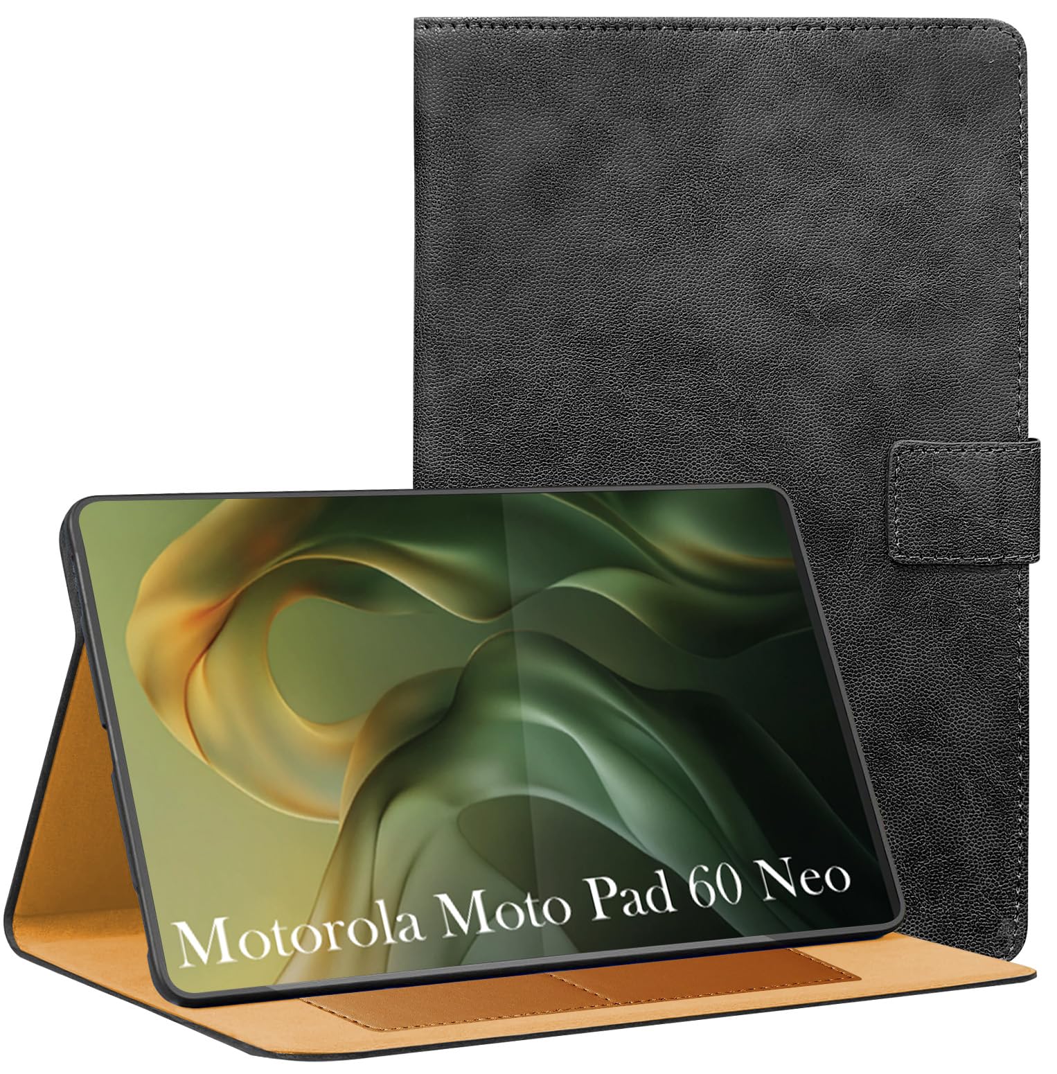 Jkobi Flip Cover Folio Cover for Motorola Moto Pad 60 Neo 11 Inch (PU Leather | Multi-Angle Smart Stand | Card Storage Slots | Silicone Back Pouch)-image-27