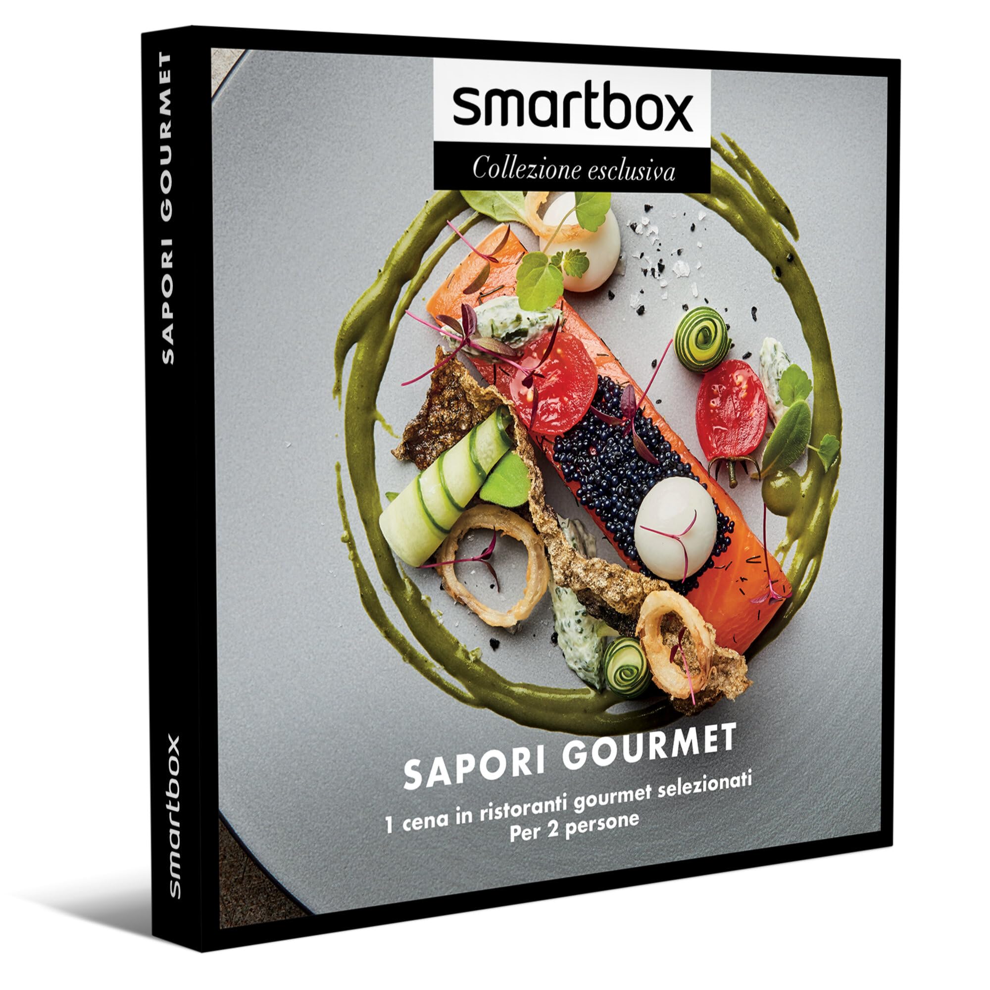Smartbox - Cofanetto Regalo per Uomo o Donna - Sapori Gourmet - Idee Regalo Originale - 1 Cena in selezionati ristoranti Gourmet per 2 Persone