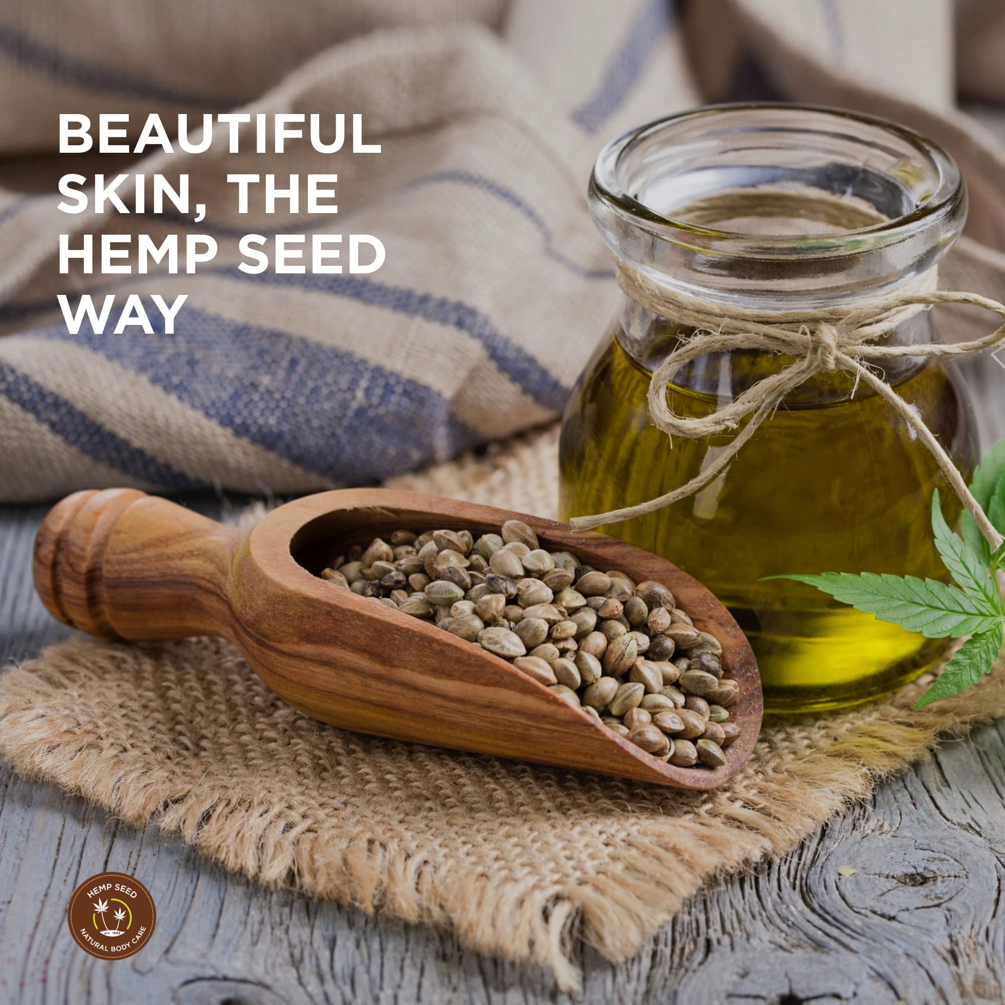 Hemp Seed Massage Lotion Gift Set - 2 oz Isle of You, Skinny Dip & Naked in the Woods Scents - Glides Easily on Skin, Absorbs Slowly & Deeply, Moisturizes - Vegan, Cruelty Free