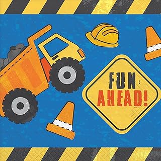 Construction Luncheon Paper Napkins | 6 1/2