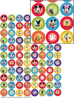Eureka Back to School Classroom Supplies Mickey Mouse Clubhouse Mini Sticker Book, 704 pcs
