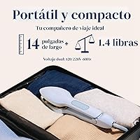 Vista 5 de Nori Press Plancha de Vapor de Viaje - Plancha de Mano Con Función de Vapor Opcional - Sin Requerir Tabla de Planchar - Fácil de Usar con 6 Ajustes