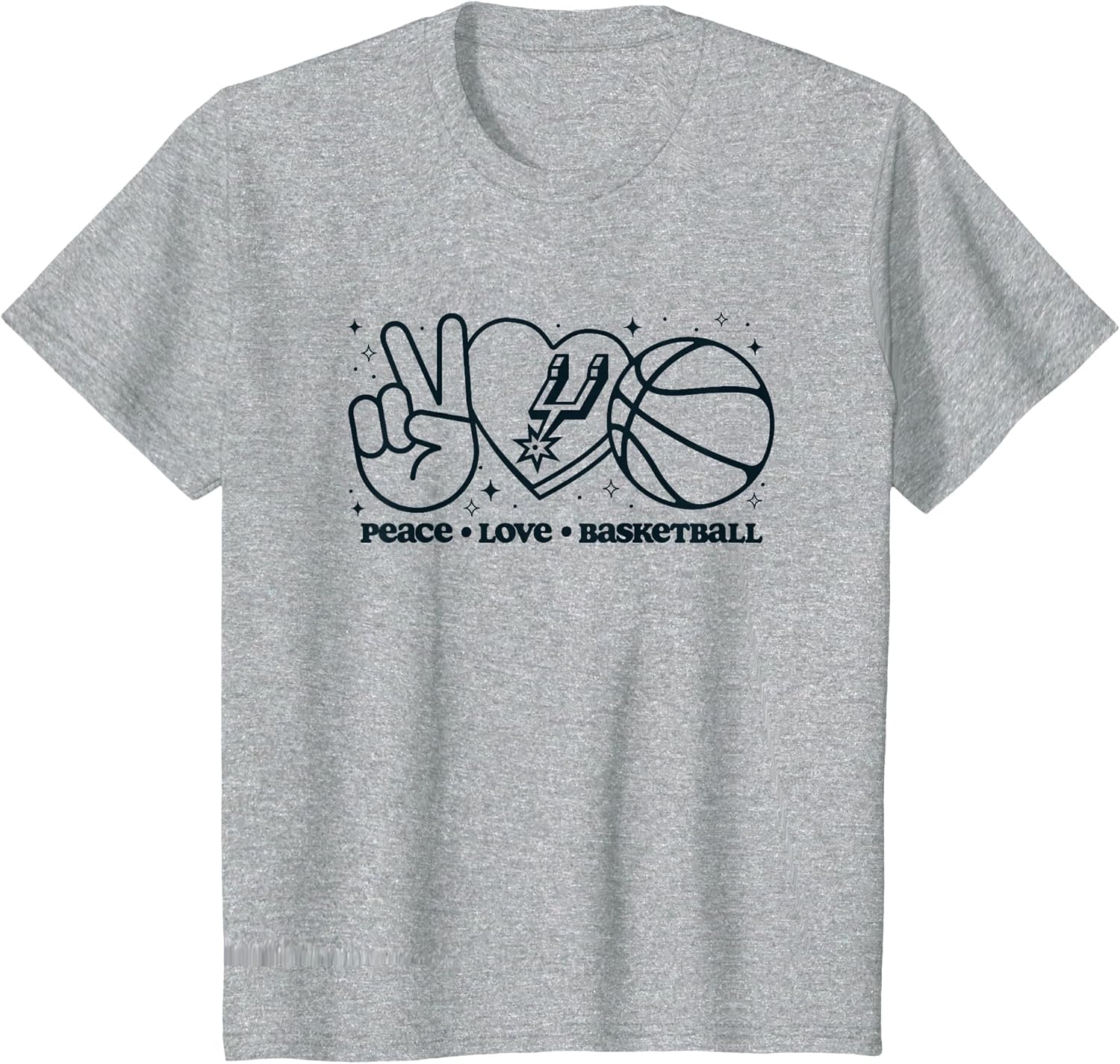 NBA San Antonio Spurs Peace Love Basketball T-Shirt