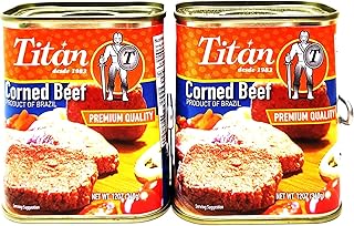 2 Pack of Titan Corned Beef desde 1983 Premium Quality 12oz Cans Product of Brazil