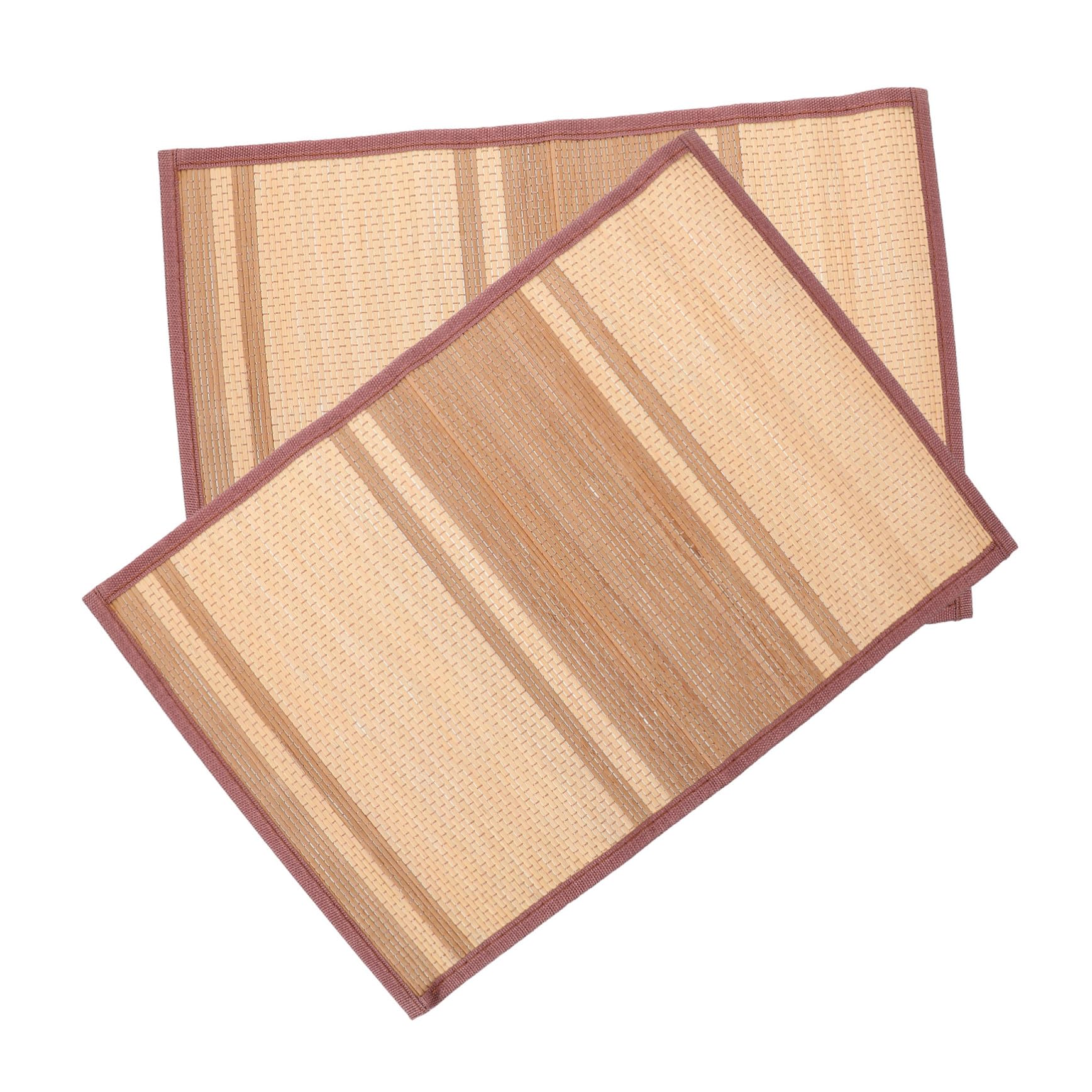 Set de table rectangulaire en bambou antidérapant pour protéger des rayures de vaisselle