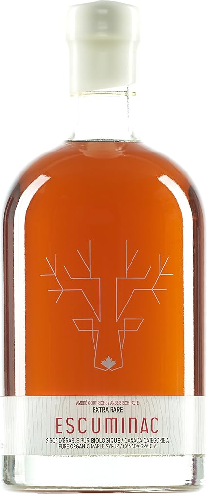 Award Winning Escuminac Unblended Maple Syrup Canadian Grade A - Extra