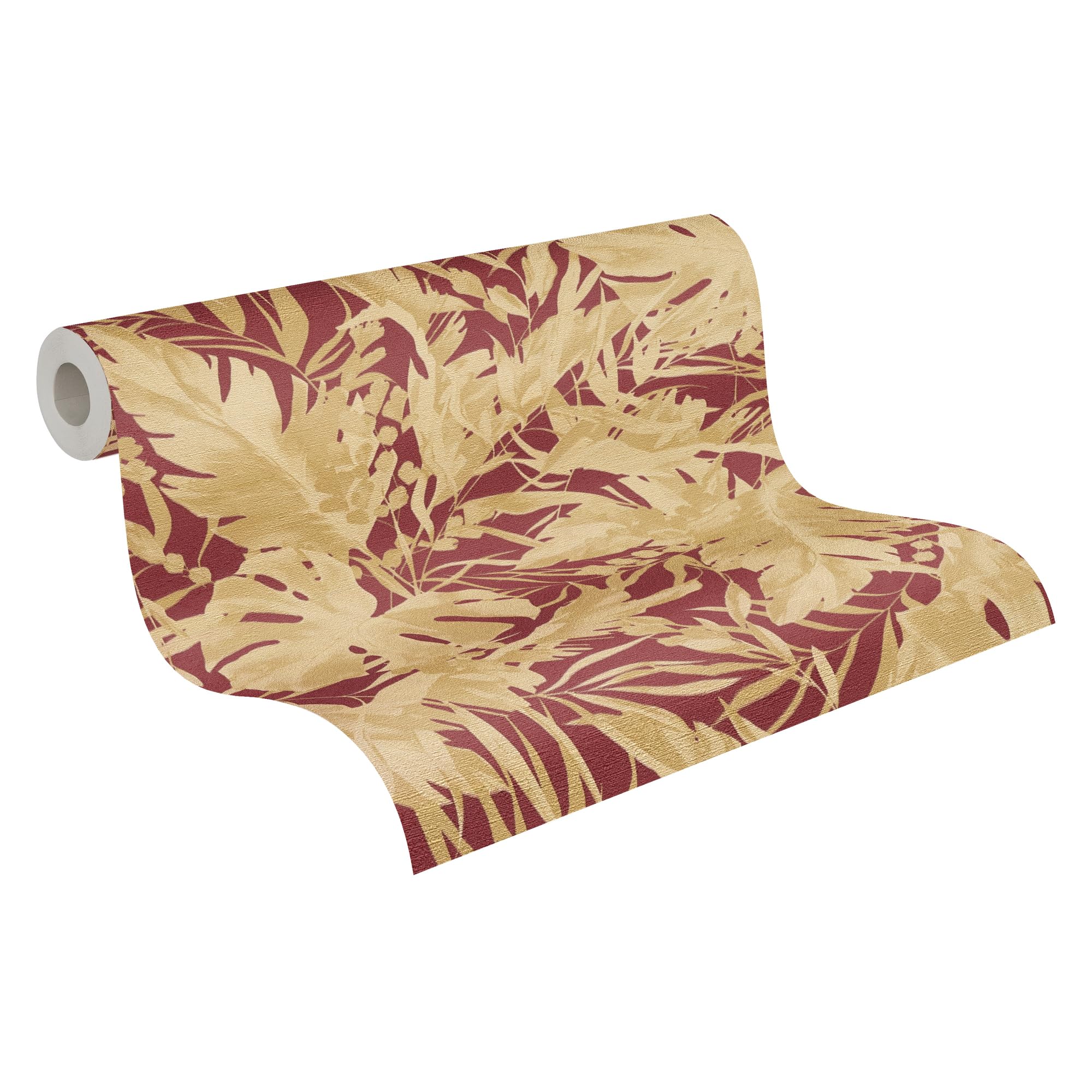 livingwalls CosmoLiving Non-Woven Wallpaper with Jungle Design in red, Gold, Brown – 10,05 x 0,53 m Patterned Wallpaper by Cosmopolitan – 790635