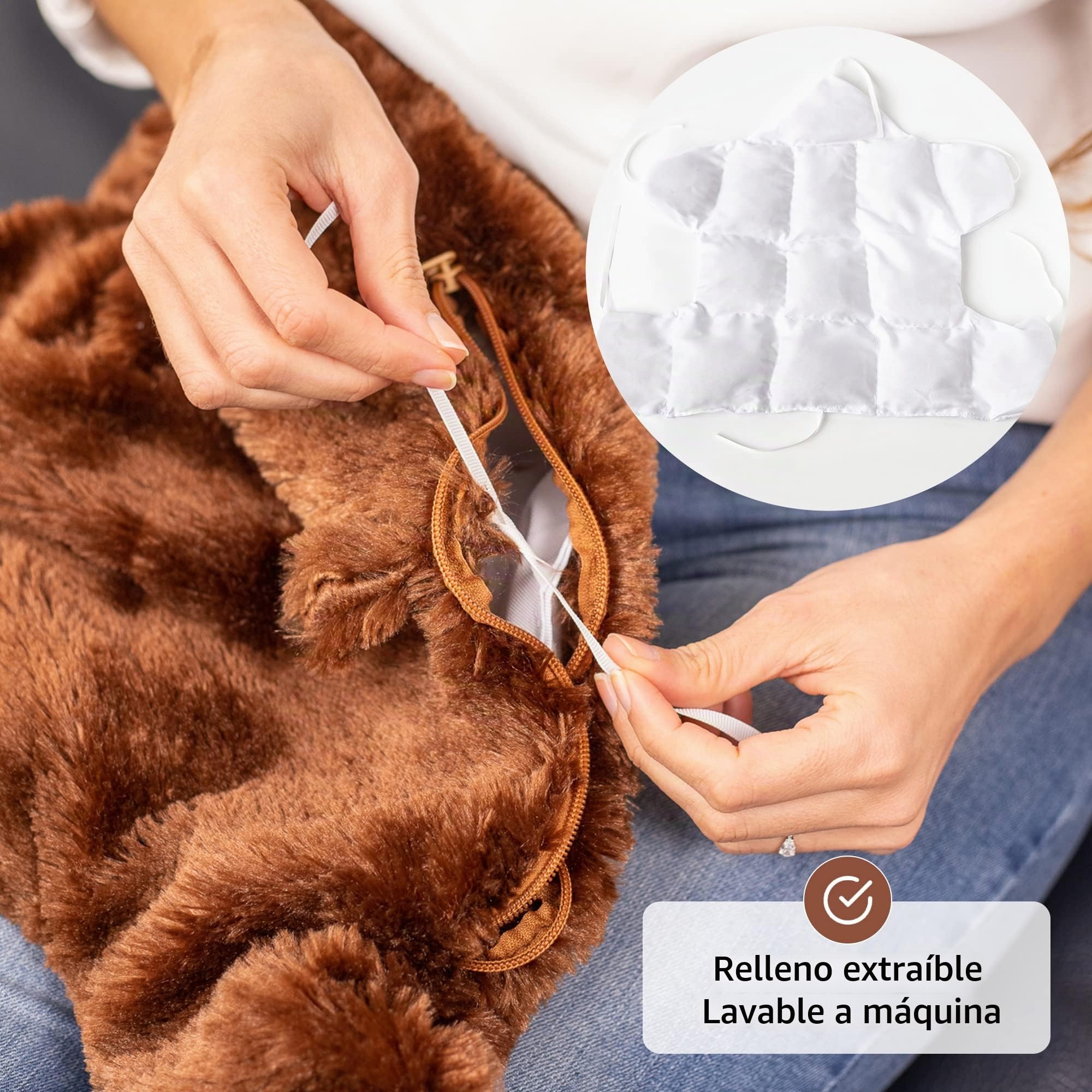 Cojín De Regazo Con Lastre Para Niños | Calmante Y Reconfortante | Animal De Regazo | Peluche Sensorial | Manta De Regazo Para Trastorno Sensorial | Ayuda En Autismo, Tdah, Ansiedad Estrés | 2.3 Kg