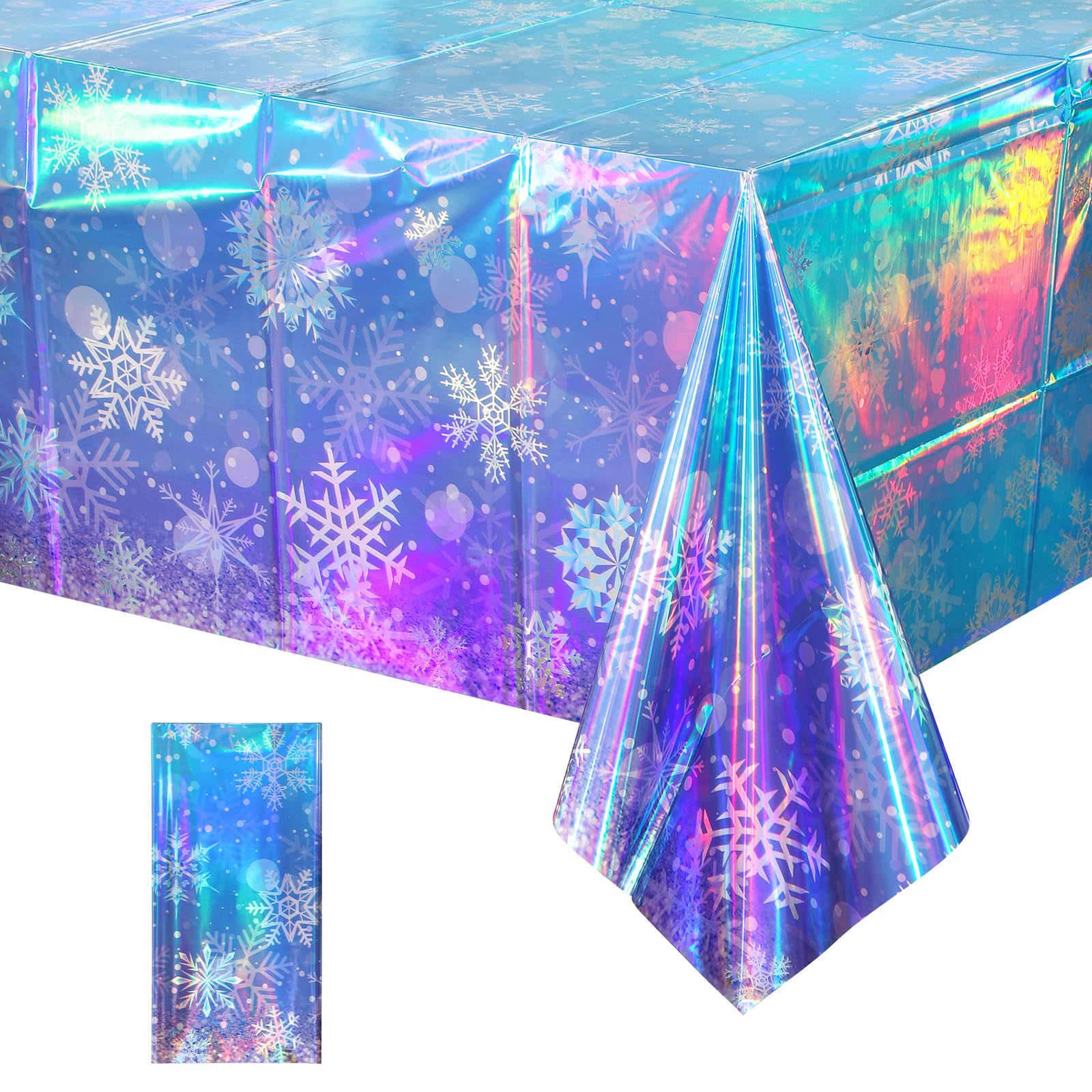 Snowflake Tablecloths - 3 Pack for Parties -21