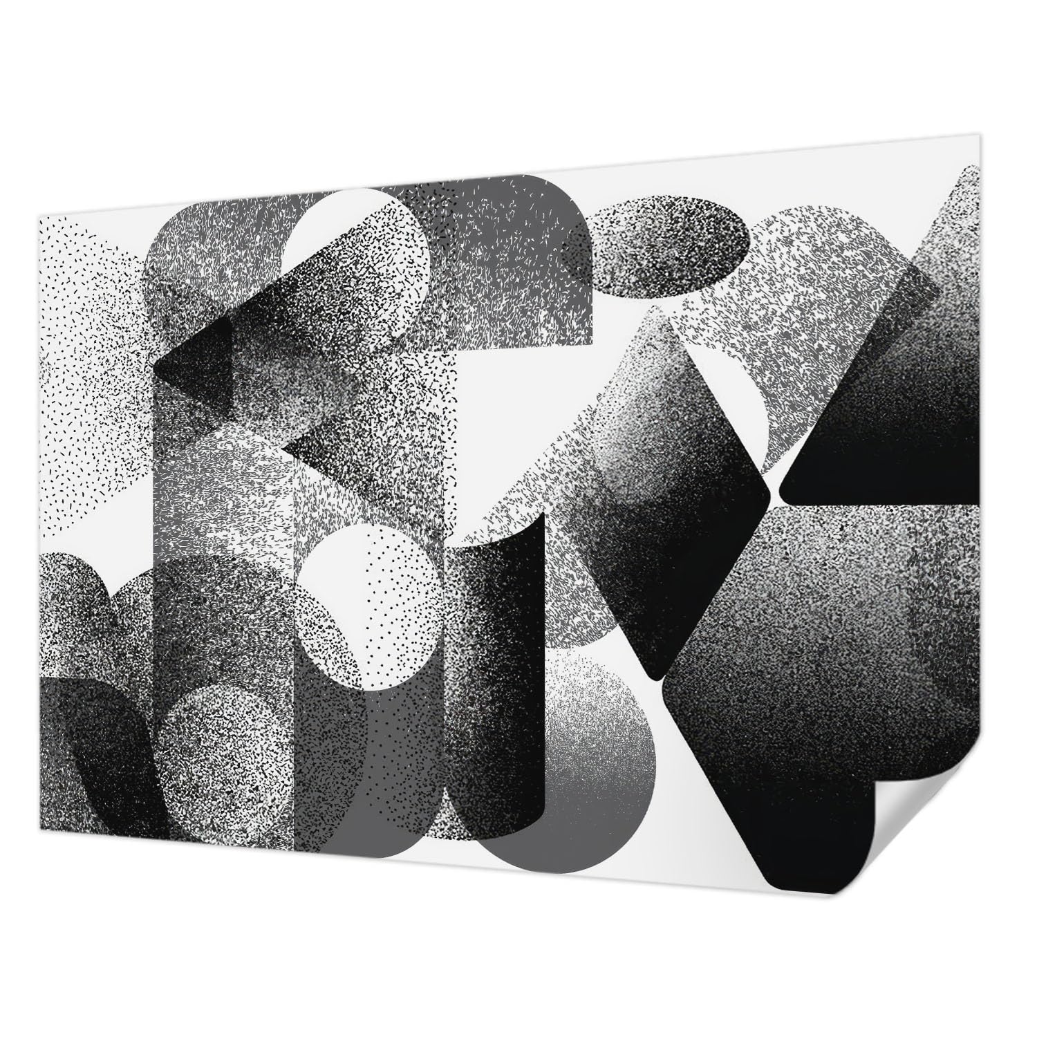 Papier peint adhésif formes géométriques décoration intérieure