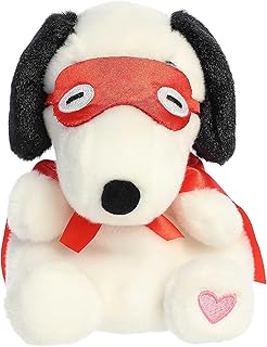 Aurora® Adorable Peanuts® Palm Pals™ Snoopy Kissing Bandit Stuffed Animal - Officially Licensed Toys for All Snoopy Fans - Nostalgic Gift for Adults and Birthday Celebrations - White 6 Inches