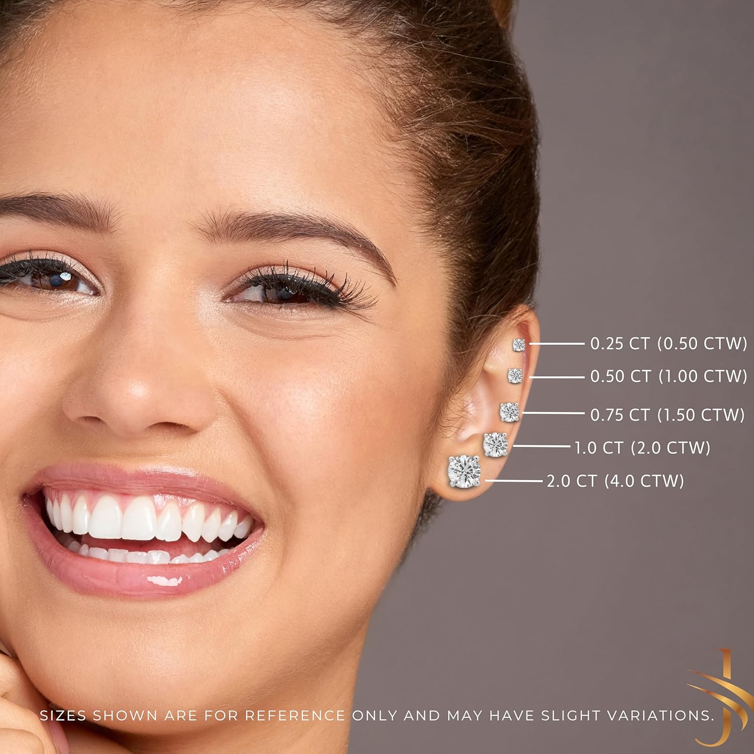 14K Solid White or Yellow Gold Lab Grown Moissanite Stud Earrings – Round, Oval, or Cushion Cut – Screw Back or Push Back – Luxury Fine Jewelry Gift for Women – by Jewelaura