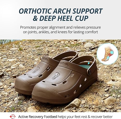 Vista 32 de NUUSOL Zuecos McCall unisex, calzado ligero de espuma EVASOL Cedro verde