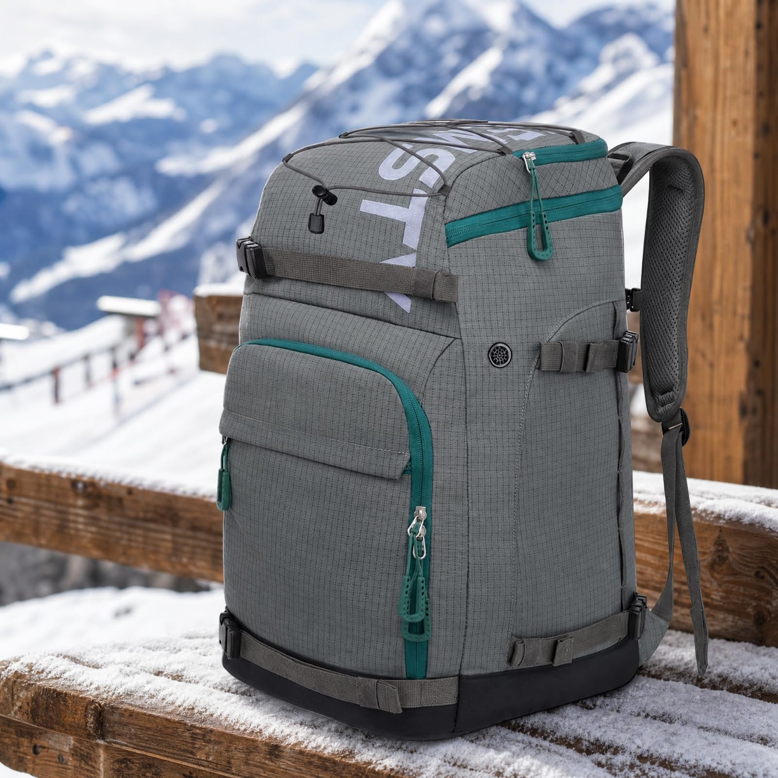 LOVIVER Zaino da Snowboard Ergonomico capacità di 55 Litri, Regolabile, Zaino da per Sport Invernali, Viaggi, Snowboarder