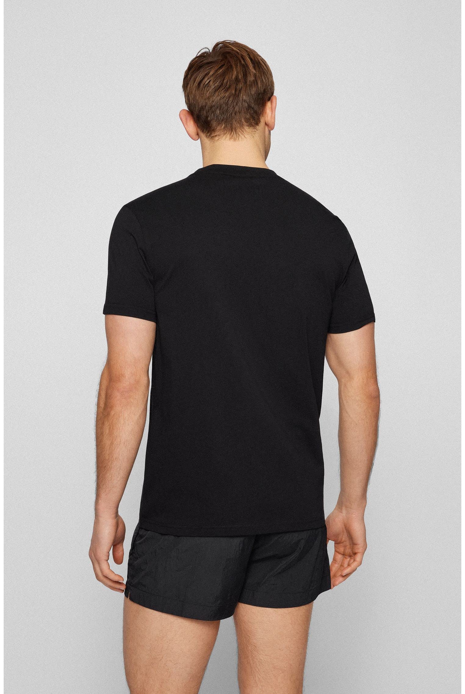 BOSS Camiseta RN para Hombre de Punto de algodón con protección UV SPF 50+