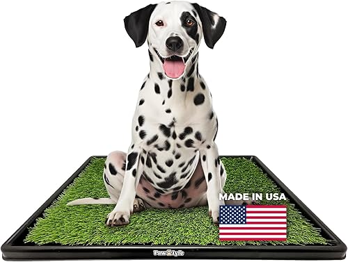 Almohadilla para orinar de cachorros de césped artificial hecha en Estados Unidos para perros y mascotas pequeñas, almohadilla reutilizable de