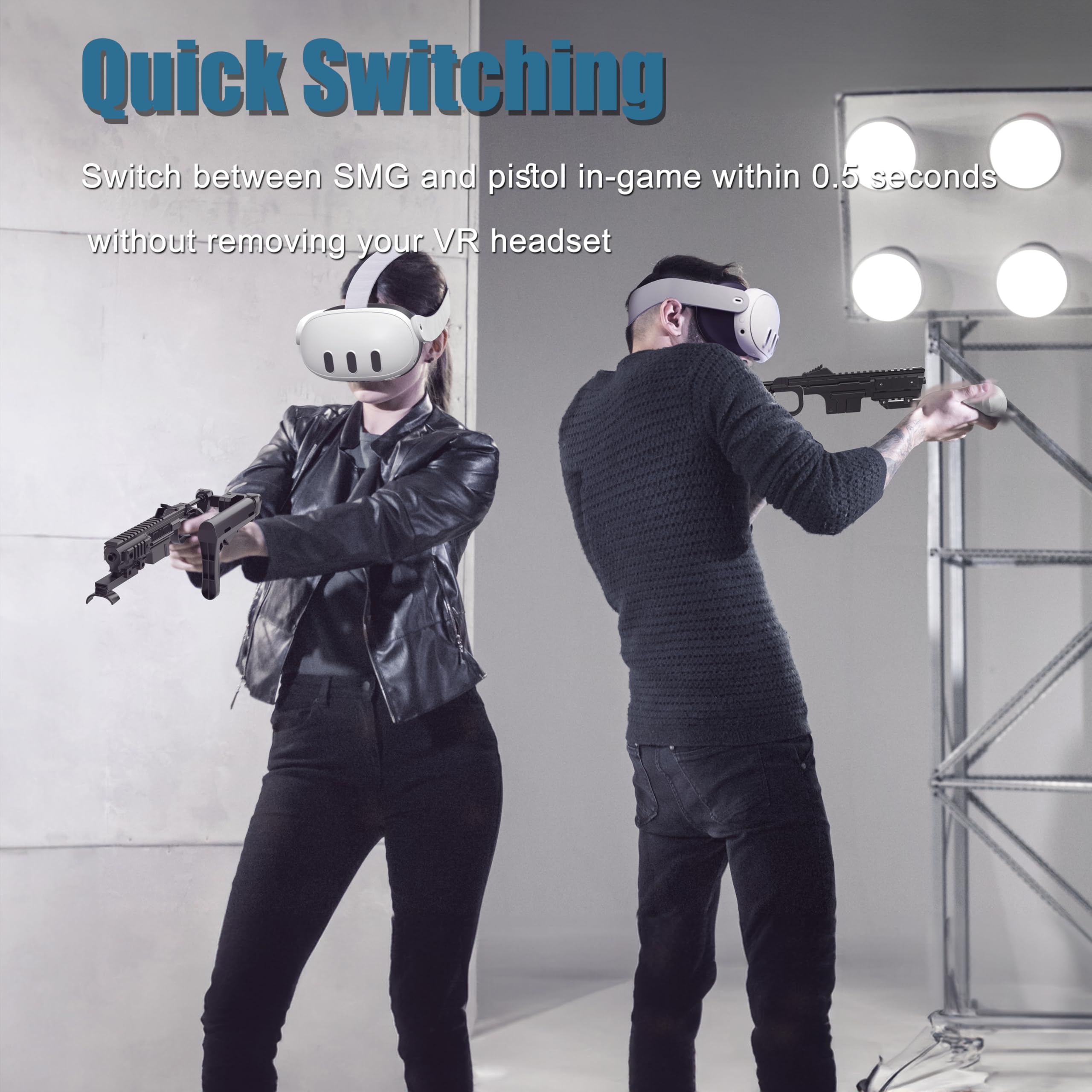 Amazon.co.jp: Quest 3用VRガンストック、インスタントフォールド