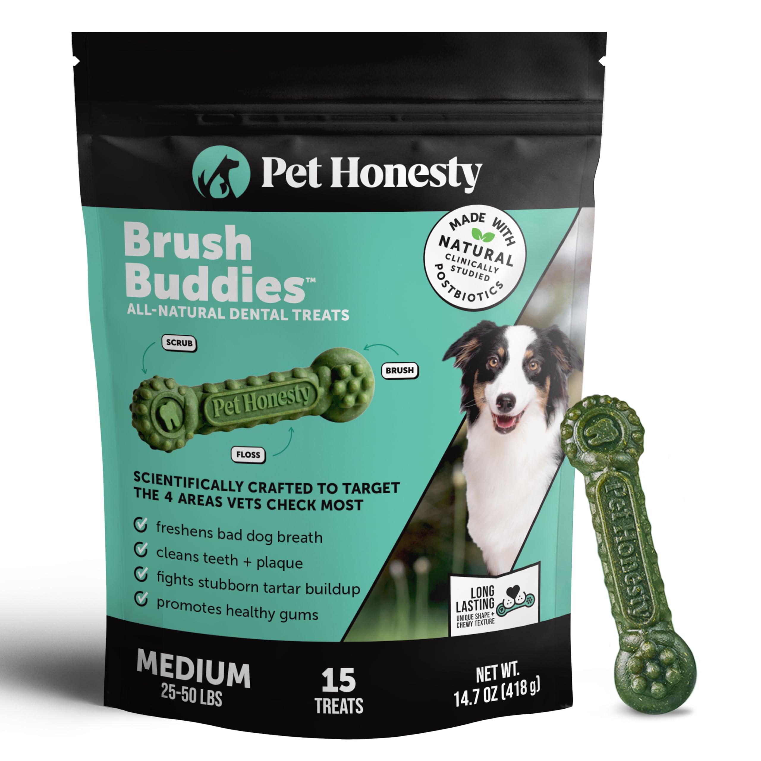 Brush Buddies Long Lasting Dog Dental Chews
