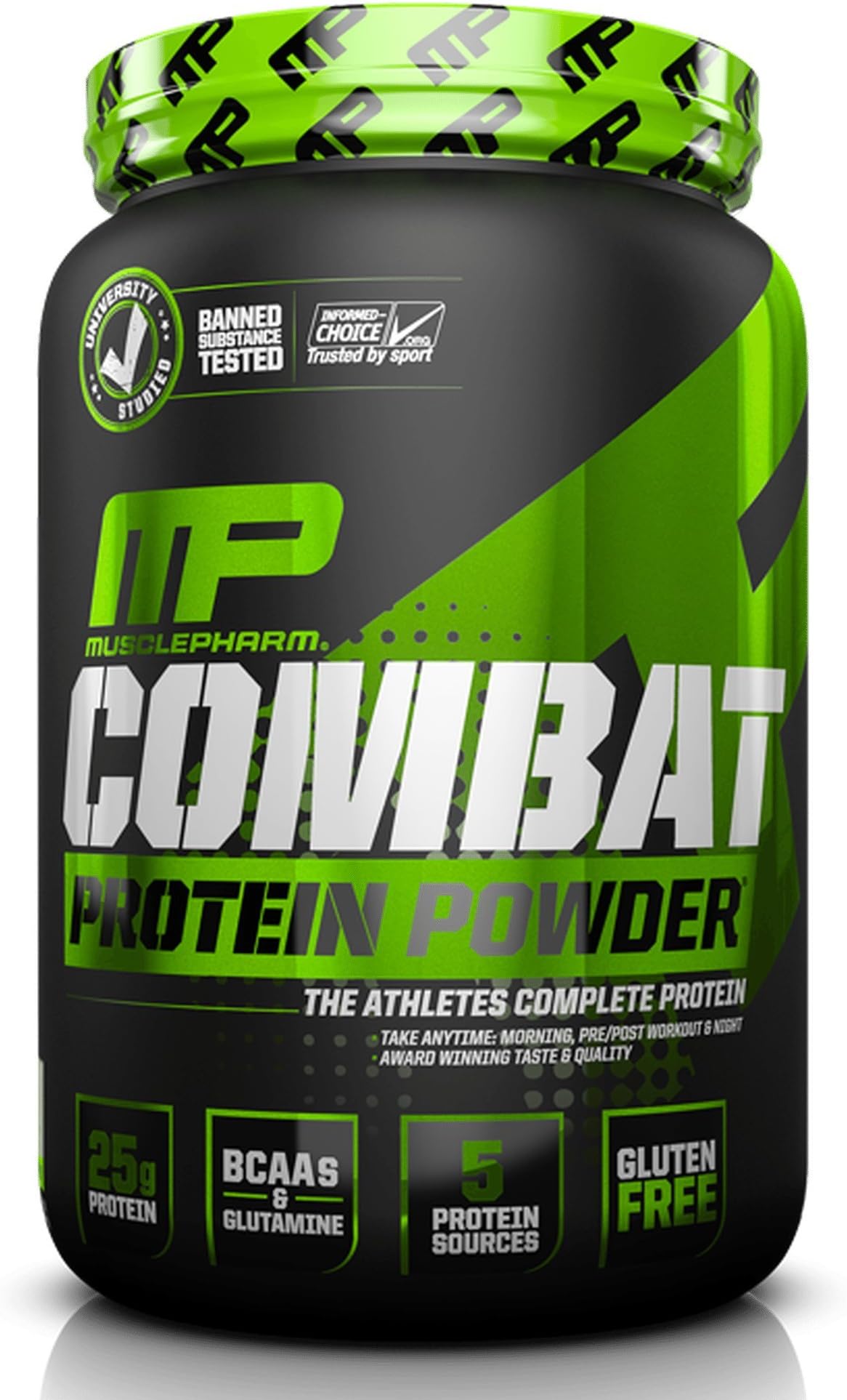 Muscle Pharm Combat Powder Advanced Time Release Protein, Triple Berry, 2 Pound