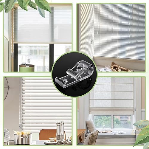 Miniatura 6 de 8 piezas de cable de seguridad para persianas enrollables, gancho de fijación de cadena con tornillo de expansión, rodillo fijo y persianas romanas,