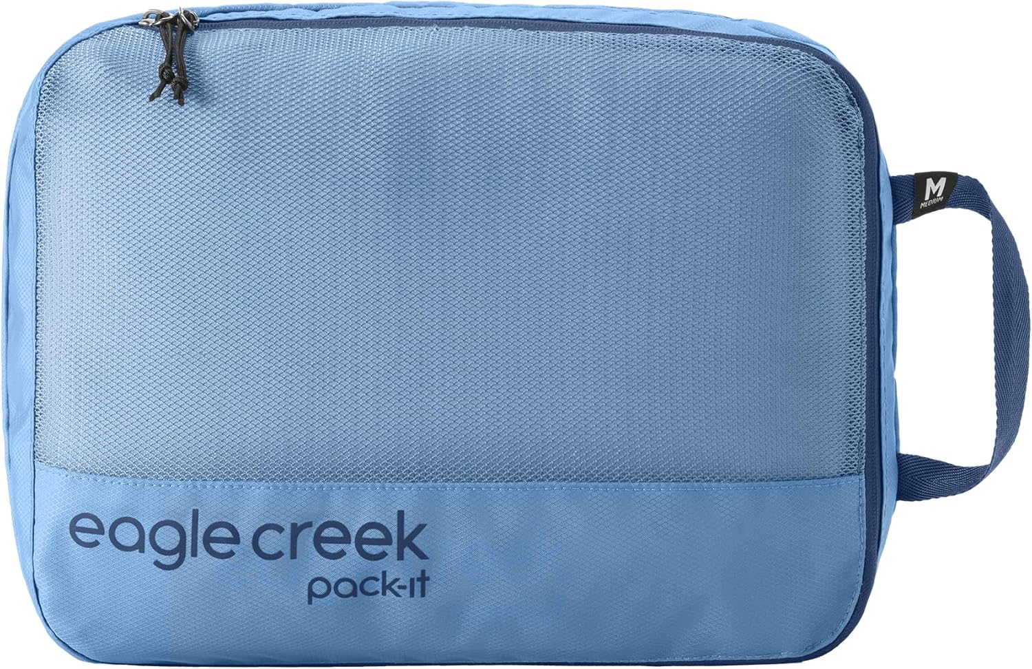 Eagle Creek Pack-It Reveal Clean/Dirty Cube M - Water-Resistant Dual Compartment Packing Cube With Internal Divider for Clean & Dirty Clothes - Travel Essentials - Mandarin