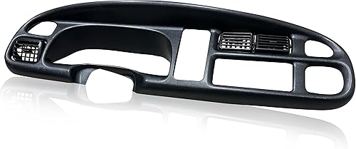 KUAFU Bisel de tablero de tablero compatible con Dodge Ram 1500 2500 3500 Panel de instrumentos con rejillas de ventilación 1998 1999 2000 2001 2002